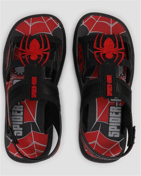 Riachuelo Sand Lia Papete Infantil Homem Aranha Buggy Preta Grendene