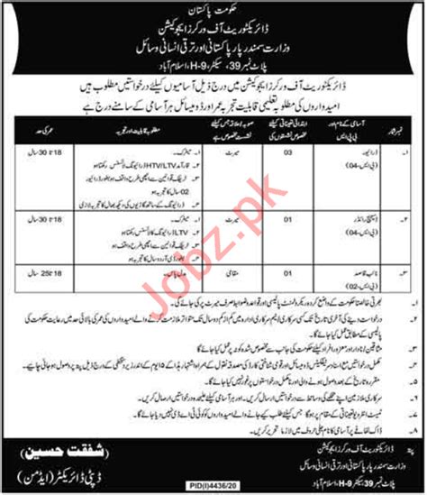 Ministry Of Overseas Pakistanis HRD Islamabad Jobs 2021 2024 Job