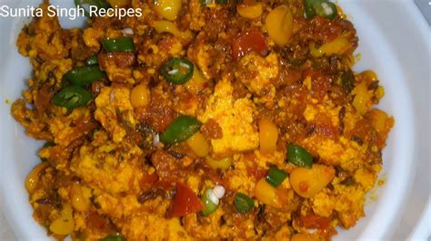 VEGAN TOFU RECIPE Masaledar Tofu Bhurji For Weight Loss Protein