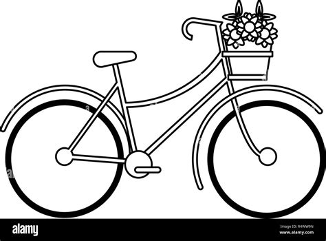 Vintage bike cartoon black and white Stock Vector Image & Art - Alamy