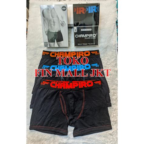 Jual BOXER PRIA CHAMPIRO 0333 ISI 3 PCS Shopee Indonesia