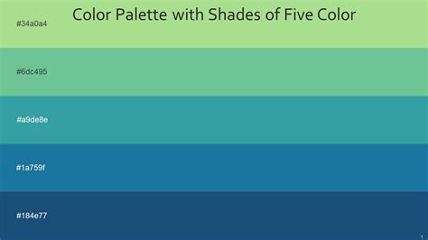 Color Palette With Five Shade Feijoa De York Keppel Matisse Chathams ...