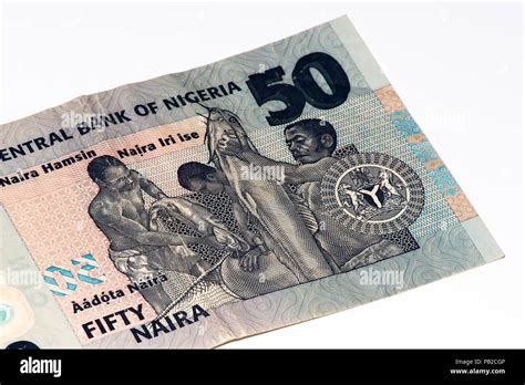 50 Nigerian Naira Bank Note Nigerian Naira Is The Main Currency Of