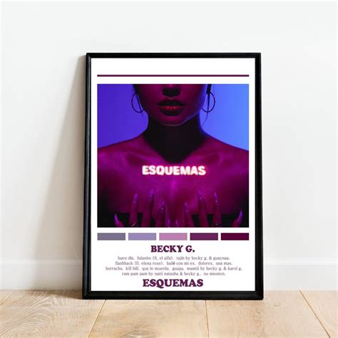 Becky G ESQUEMAS Album Poster Sold By DaviColeman SKU 49819035