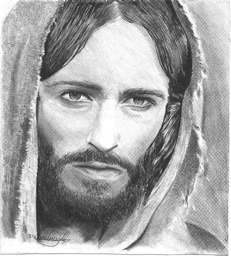 Jesus Christ Sketch at PaintingValley.com | Explore collection of Jesus ...