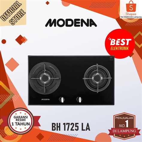 Jual Kompor Tanam MODENA BH 1725 LA Kompor Kaca Modena Burner Kuningan