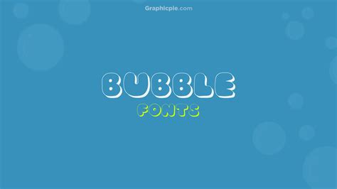 Bold Bubble Letter Font