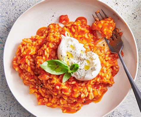 Risotto à la tomate et burrata Cookidoo oficiální platforma