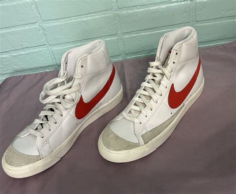 Nike Blazer Mid 77 Vntg White Habanero Red Medium Blue Bq6806 117 Men