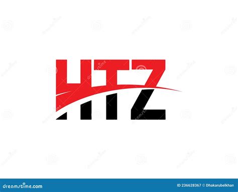 htz letter initial logo design vector illustration stock vector