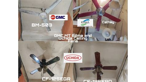 GMC MT Edma And Uchida Ceiling Fans YouTube