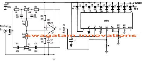 Simple Audio Spectrum Analyzer Circuit - Homemade Circuit Projects