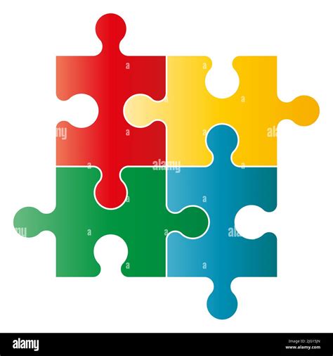 Four piece jigsaw puzzle hi-res stock photography and images - Alamy