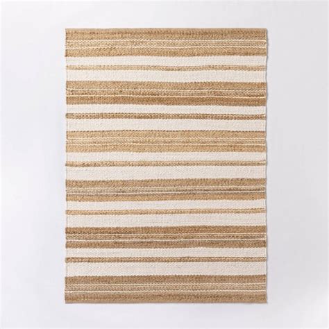 Threshold Designed W Studio McGee Riverton Striped Jute Wool Area Rug