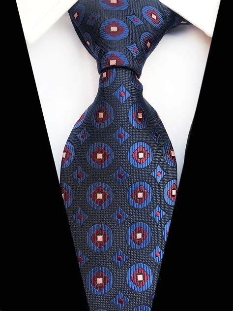 New Design 8cm Men Formal Tie Geometric Plaids Personality Necktie In