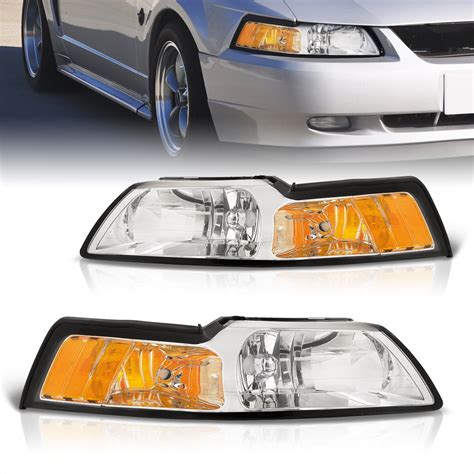 Ajp Distributors Chrome Housing Amber Reflectors Signal Headlights