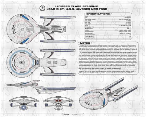 Artstation Ulysses Class Dreadnought Federation Starfleet