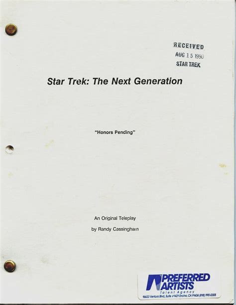 Pitching Star Trek – This is True