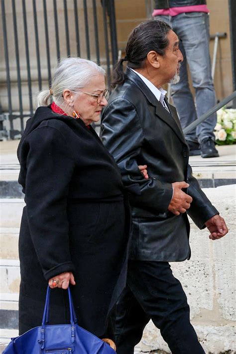 Photo Josiane Balasko et son mari George Aguilar Obsèques de Michel