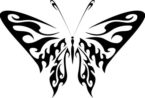 Butterfly Silhouette Tattoo Designs