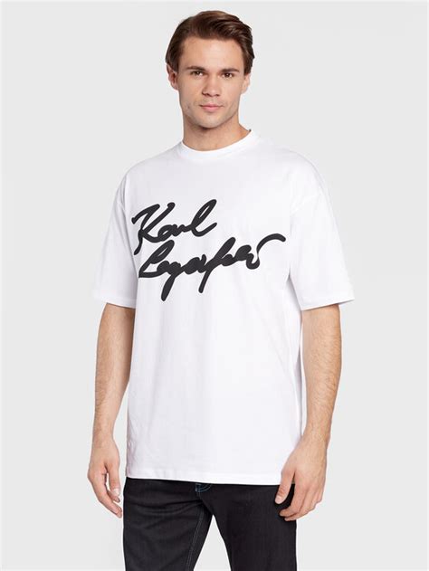 KARL LAGERFELD T Shirt 755247 524224 Bílá Regular Fit Modivo cz