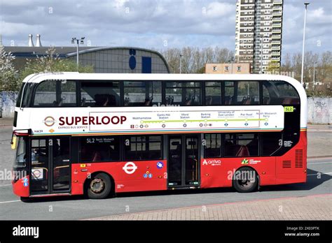 A Transport For London Tfl Superloop Sl Double Decker Bus