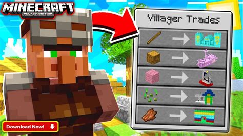 Villager Trades Op Structures Mod For Minecraft Pe 1 17 Villager