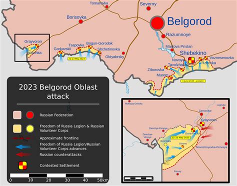 Map of the Belgorod Oblast incursions : r/MapPorn