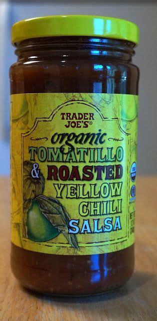 Trader Joe S Organic Tomatillo Roasted Yellow Chili Salsa Tomatillo