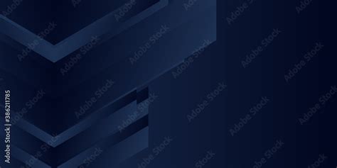 Dark blue abstract presentation background with geometric arrow shapes ...