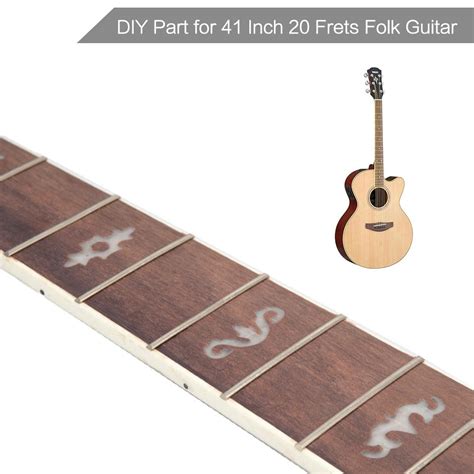 Nokta DesenLi Kakma ile 41 İnç 20 Frets Akustik Halk Gitar Fretboard