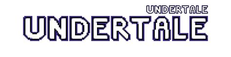 Undertale logo - pixelart by Mrmitten on DeviantArt