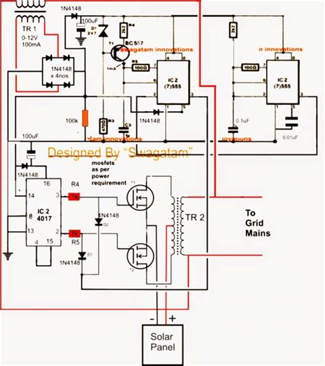 Off Grid Solar Inverter Circuit Diagram