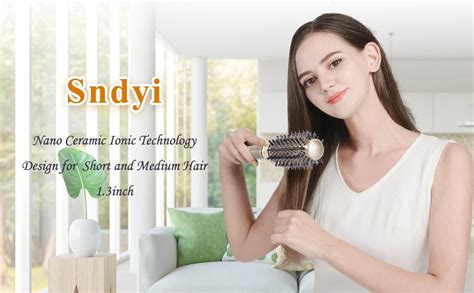 Sndyi Brosse ronde pour brushing nano thermique en céramique et