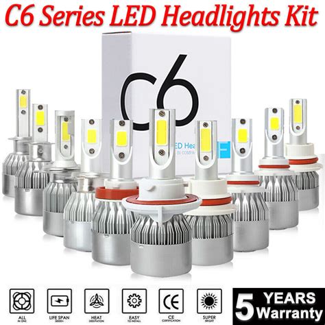 X H H C Led Headlight Kit K White Hi Lo