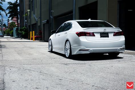 Luxury White Acura Tlx On Vossen Wheels — Gallery