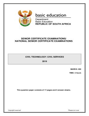 Fillable Online Nsc Examinations Basic Education Fax Email Print