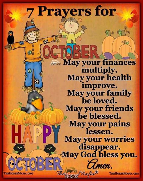 Happy October Prayers Prayers God Bless Us All Inspirational Thoughts