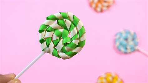 Diy How To Make Paper Lollipop Candy Easy Origami Youtube