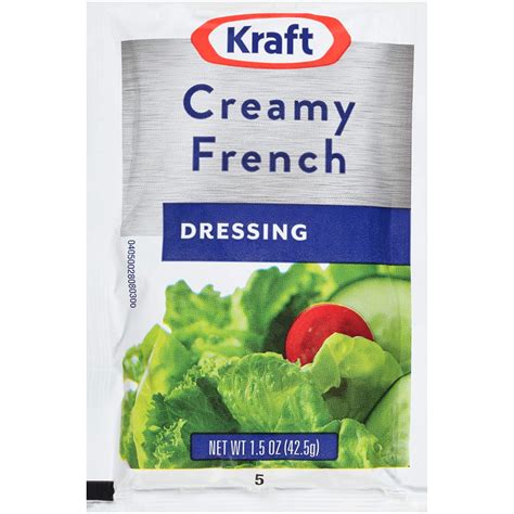 Kraft Creamy French Dressing 15oz Packets Pack Of 60