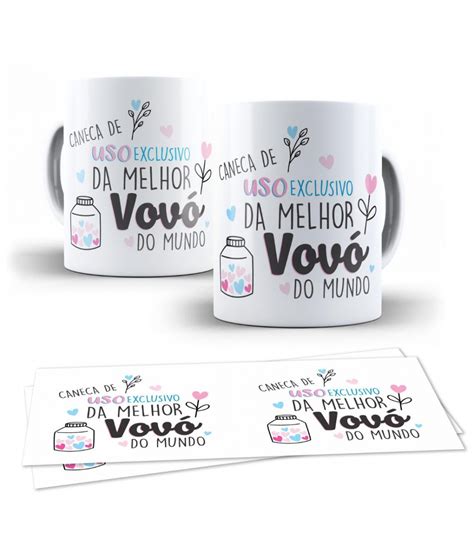 Caneca Personalizada Uso Exclusivo Da Melhor Vovó Do Mundo na