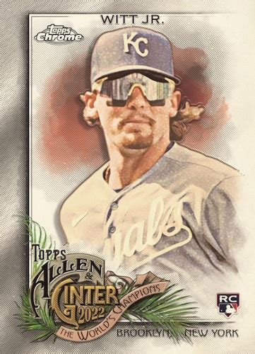 Topps Allen Ginter Chrome Baseball Checklist Set Details