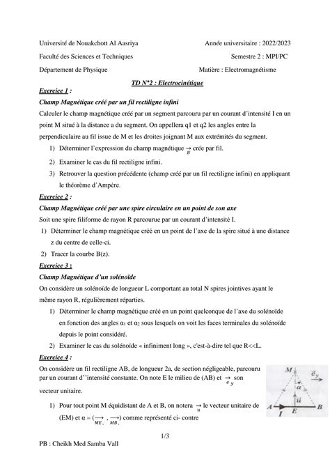 Solution Td Electromagn Tisme Studypool