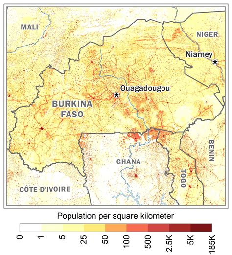 NGA Africa Population Distribution Maps 2022 World Factbook Archive