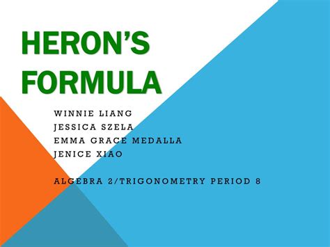 PPT - Heron’s Formula PowerPoint Presentation, free download - ID:2984462