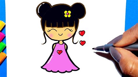 Como Desenhar Menina Bonita - COMO DESENHAR UMA MENINA BONITA E FOFA KAWAII - YouTube