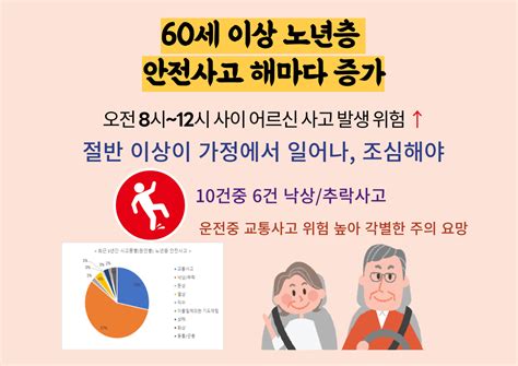 60세 이상 노년층 안전사고 예방 재난안전이야기