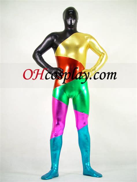 Shiny Metallic Six Colers Unisex Zentai Suit [zt01498] Nz 82 89