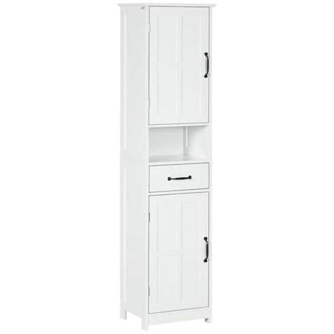 Tileon In W X In D X In H White Mdf Linen Cabinet