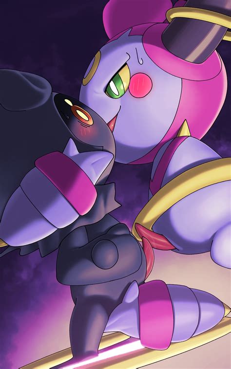 Rule 34 1016 Blush Eye Contact Feral Feral On Feral Frottage Genitals Green Eyes Hi Res Hoopa